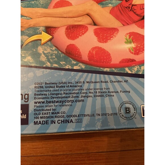 Bestway H2OGO! Scentsational Raspberry Swim Ring Pool Float SEALED - Picture 5 of 8